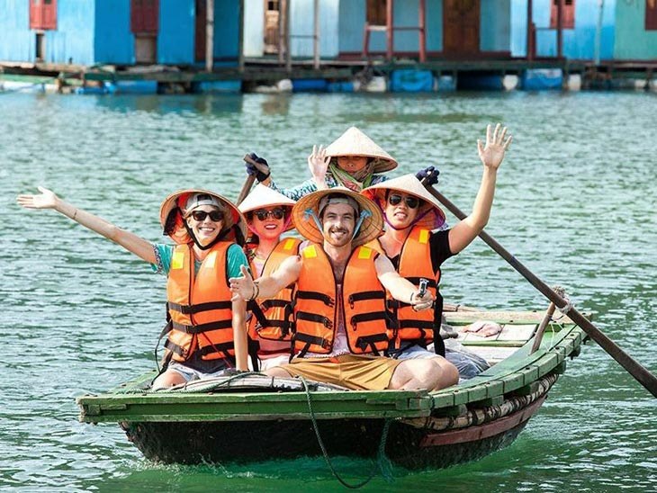 Bamboo boat ride